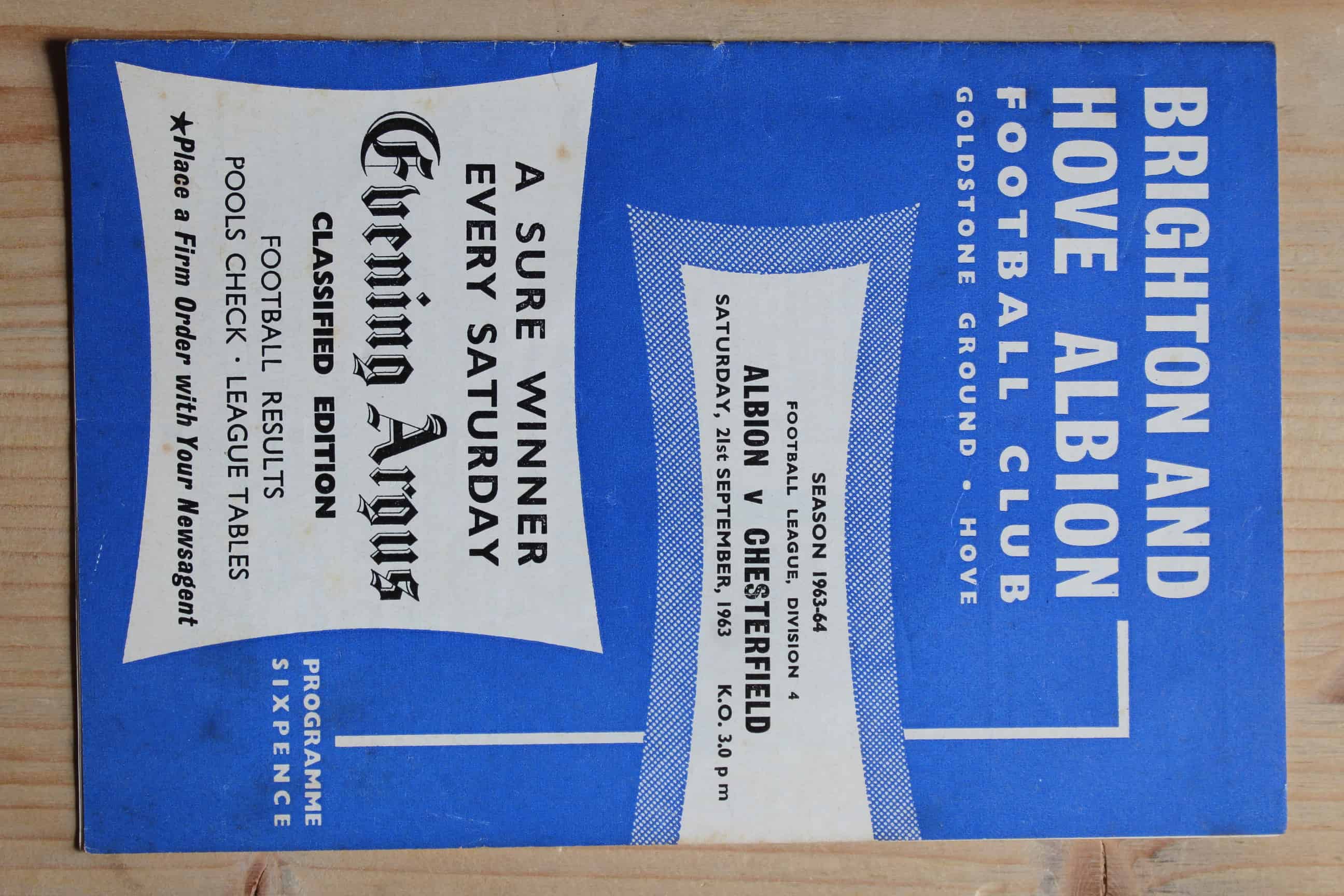 Brighton & Hove Albion FC v Chesterfield FC
